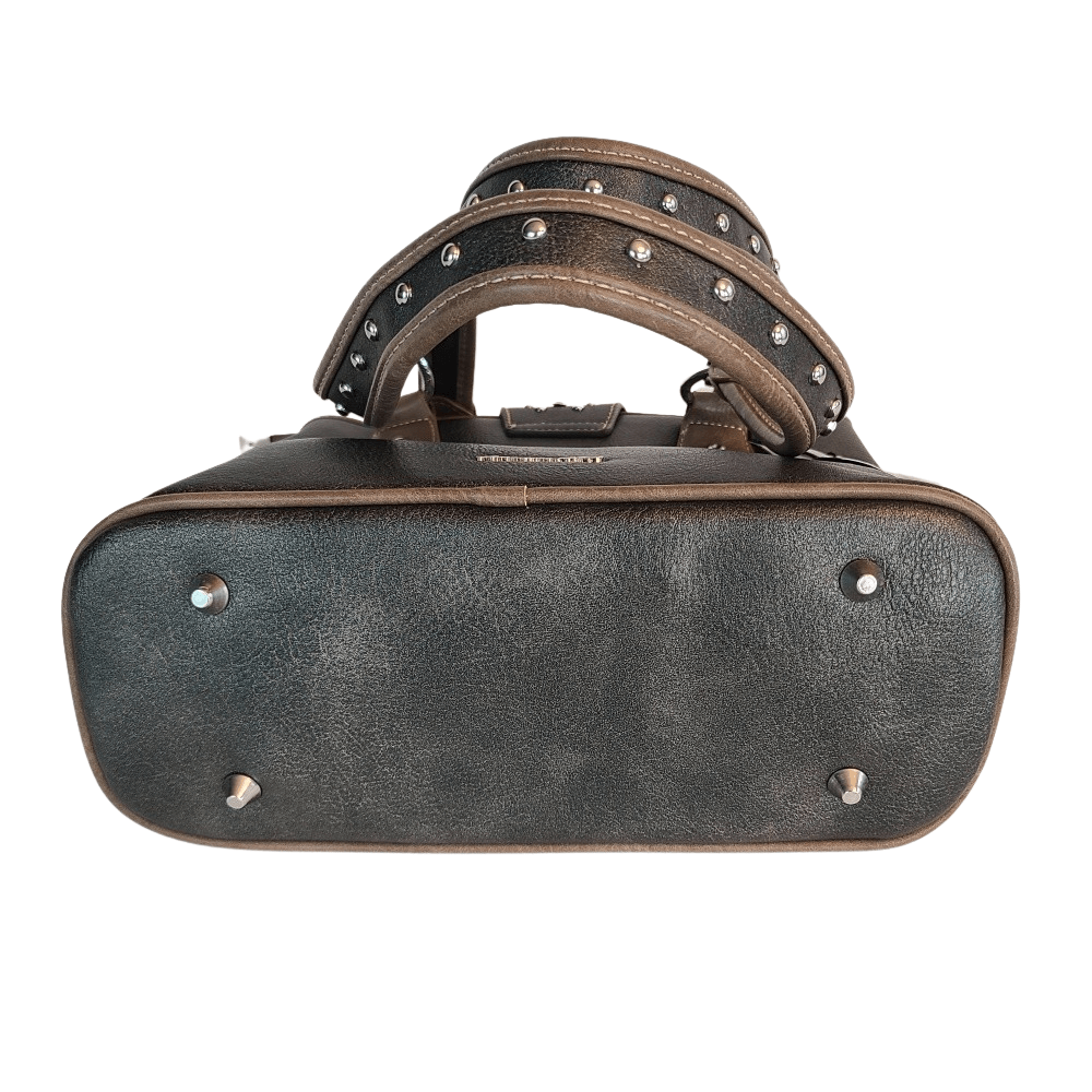 American Bling Belt Buckle Purse Matching Wallet Set Western Country Bag Bronze-AB-G6217BZ-5