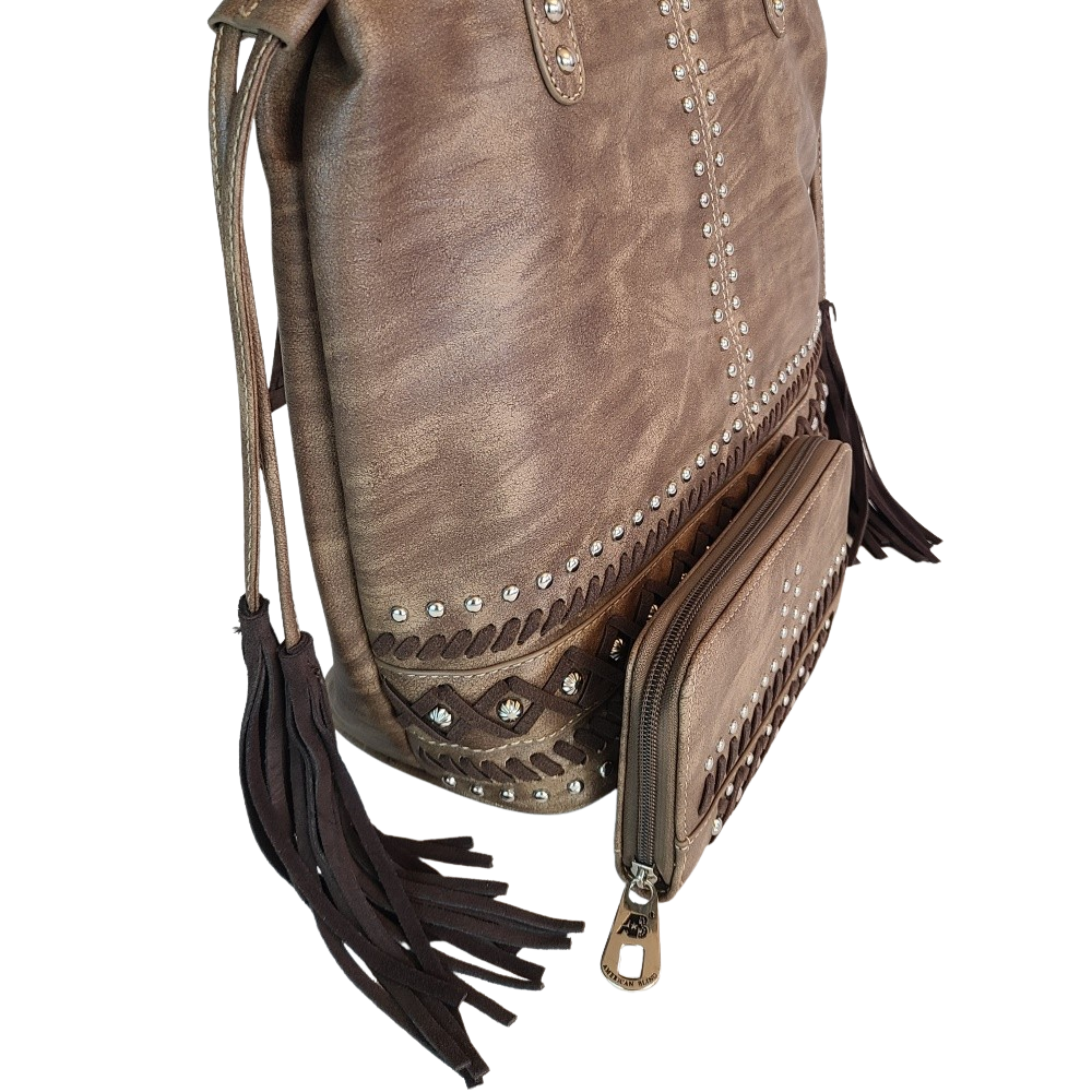 American Bling Concealed Carry Purse Matching Wallet Set Western Country Bag-AB-G6216CF-2