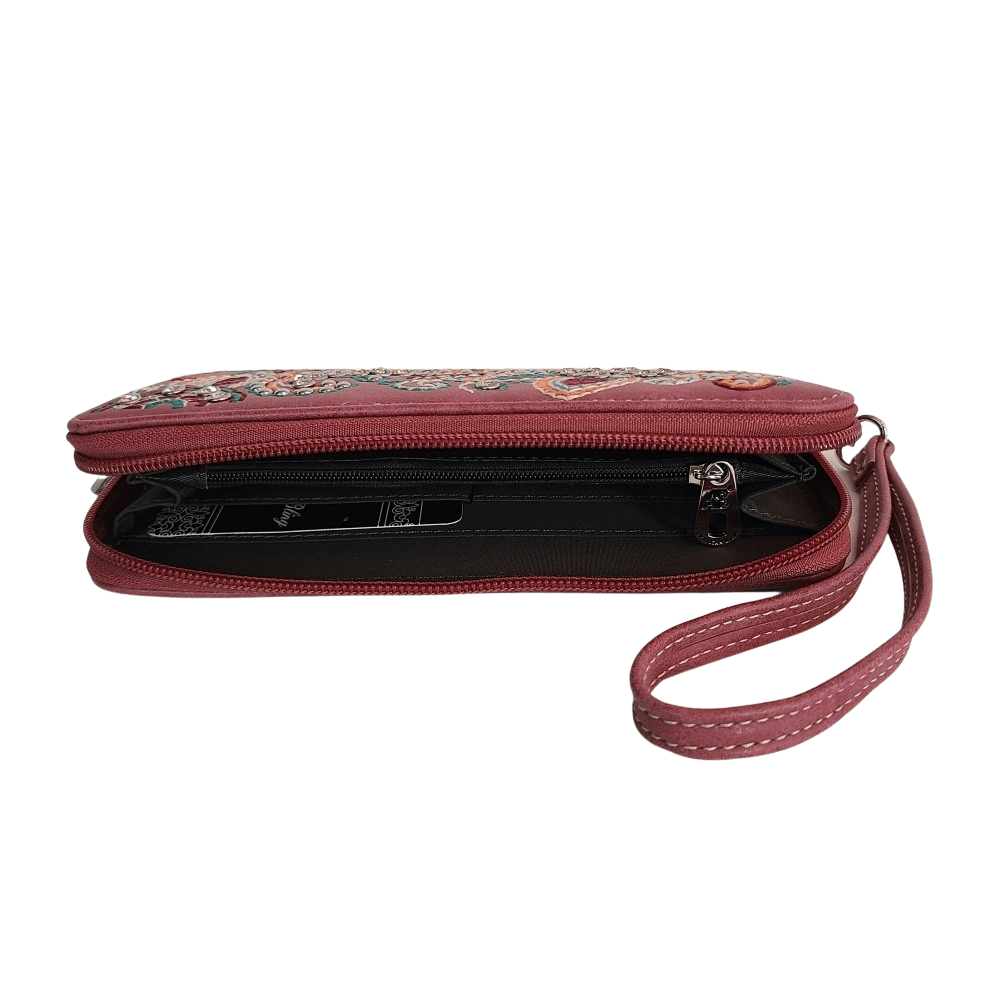 American Bling Concealed Carry Purse With Matching Wallet Set Western Bag Red-AB-G6219W_RD-