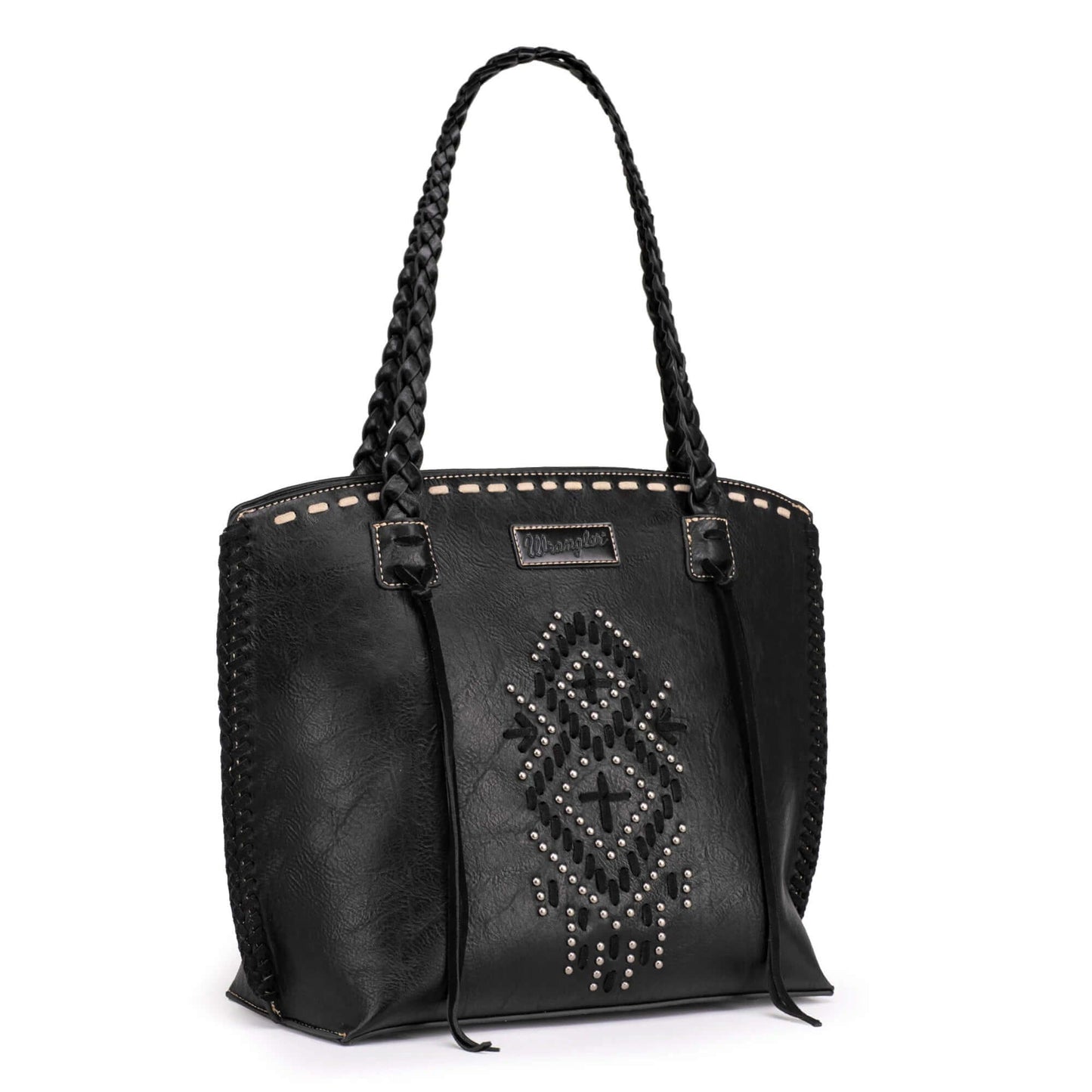 Wrangler Tribal Purse Whipstitch Braided Strap Tote Bag Pick Color