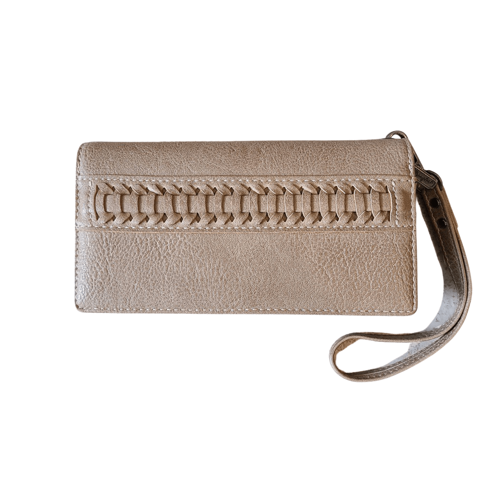 Wrangler Stitch Accent Western Cowgirl Wallets Pick Color-WG22-W039-100 Kaki