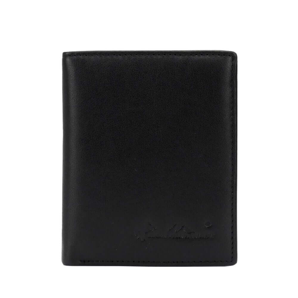 Montana West RFID Block Genuine Leather Men's Bi-Fold Wallet-RFID-001D BK