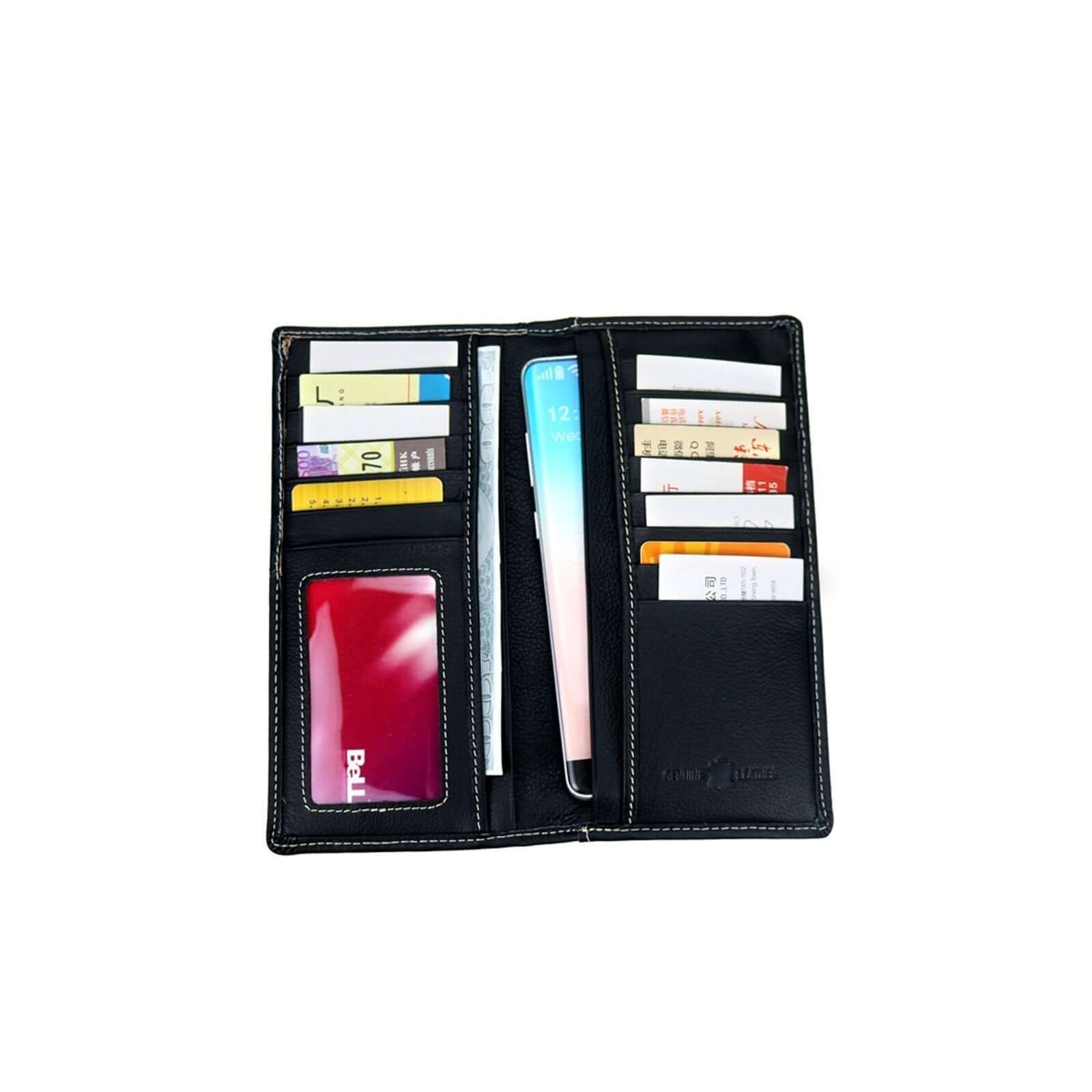 Montana West Cross Pistol Bifold Men's Wallets Western Cowboy Long Wallet-MWL-W027 BK-2