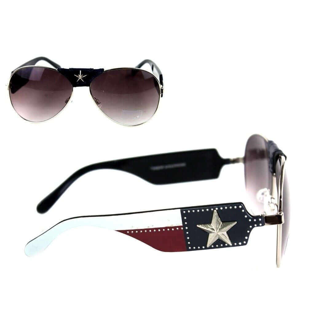 Montana West Lone Star Texas Pride Sunglasses UV400 Protection Glasses-SGS-TX05 SL-1