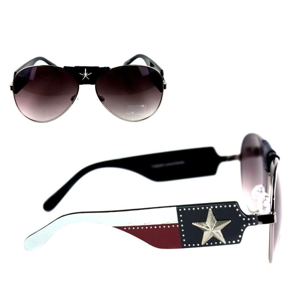 Montana West Lone Star Texas Pride Sunglasses UV400 Protection Glasses-SGS-TX05 SL-2