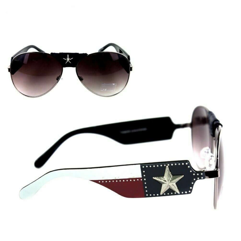 Montana West Lone Star Texas Pride Sunglasses UV400 Protection Glasses-SGS-TX05 SL