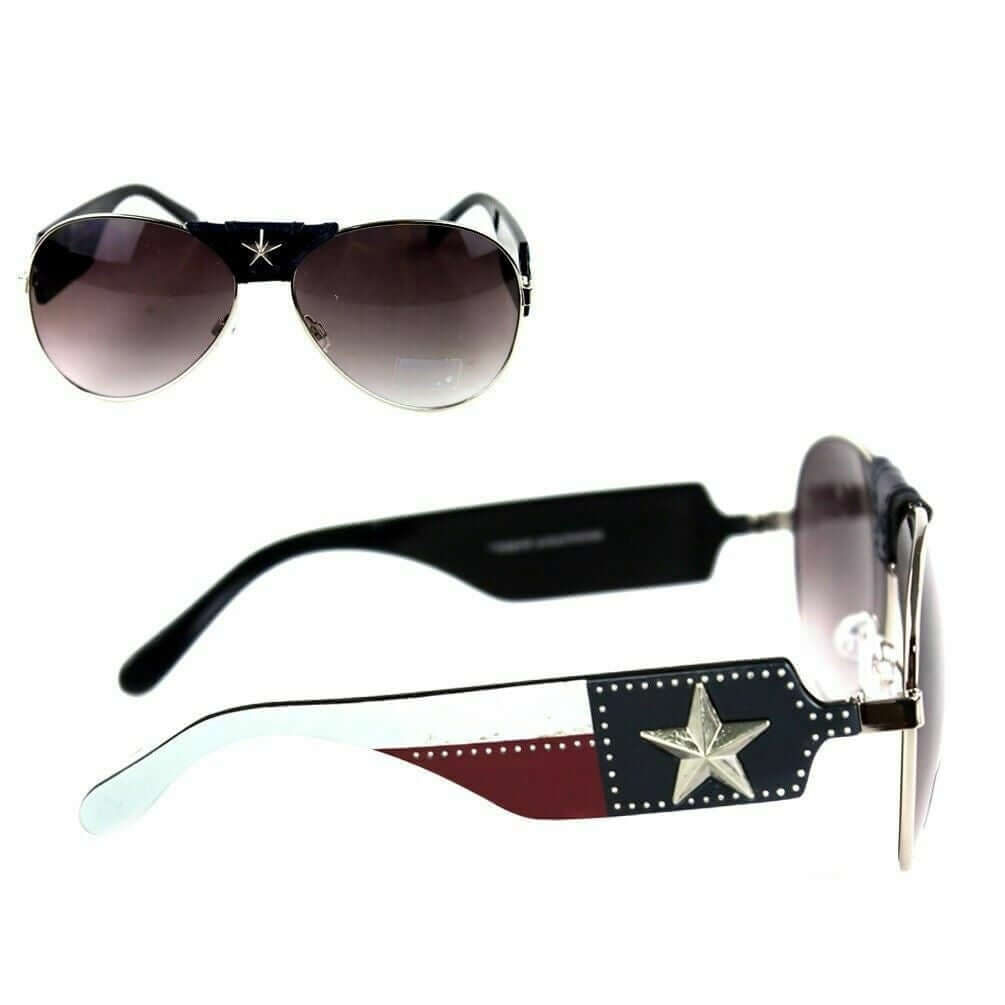 Montana West Lone Star Texas Pride Sunglasses UV400 Protection Glasses-SGS-TX05 NY