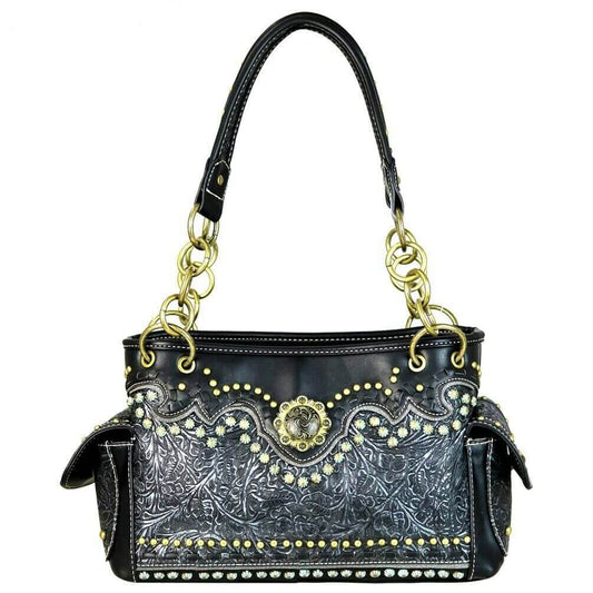 Montana West Western Country Floral Purse for Women-MW634-8085 BK