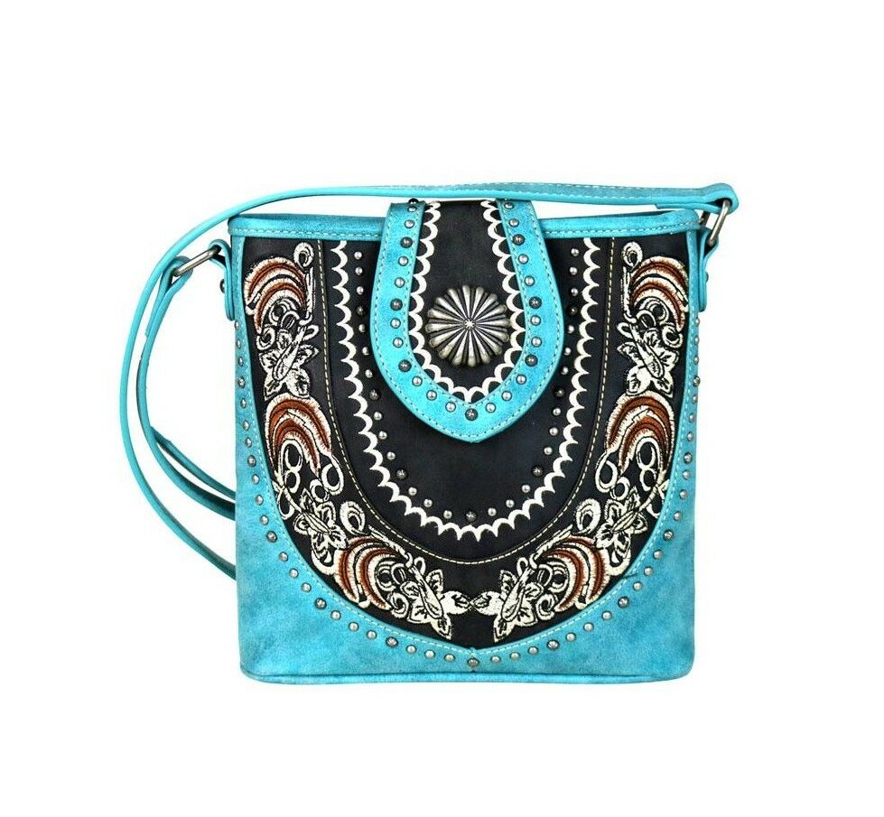 Montana West Horse Saddle Purse Western Cowgirl Crossbody Bag-MW638-8360 TQ