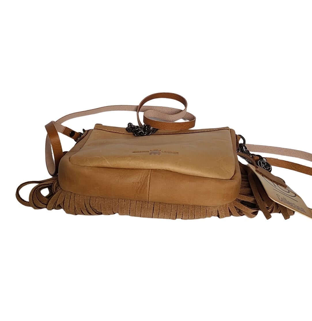 Genuine Leather Fringe Western Country Cowgirl Crossbody Bag-BA2731-BBA2731-B-4