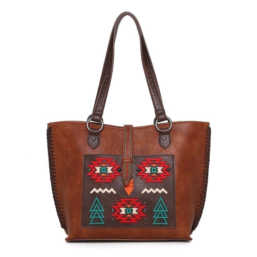 WG02-8317 BR- Wrangler concealed carry purse- Brown