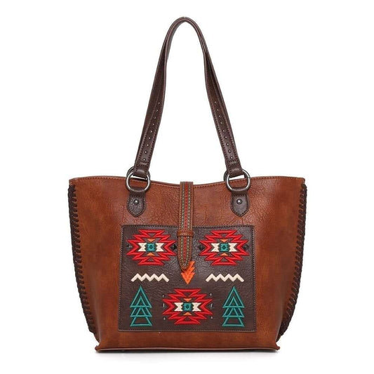 WG02-8317 BR- Wrangler concealed carry purse- Brown