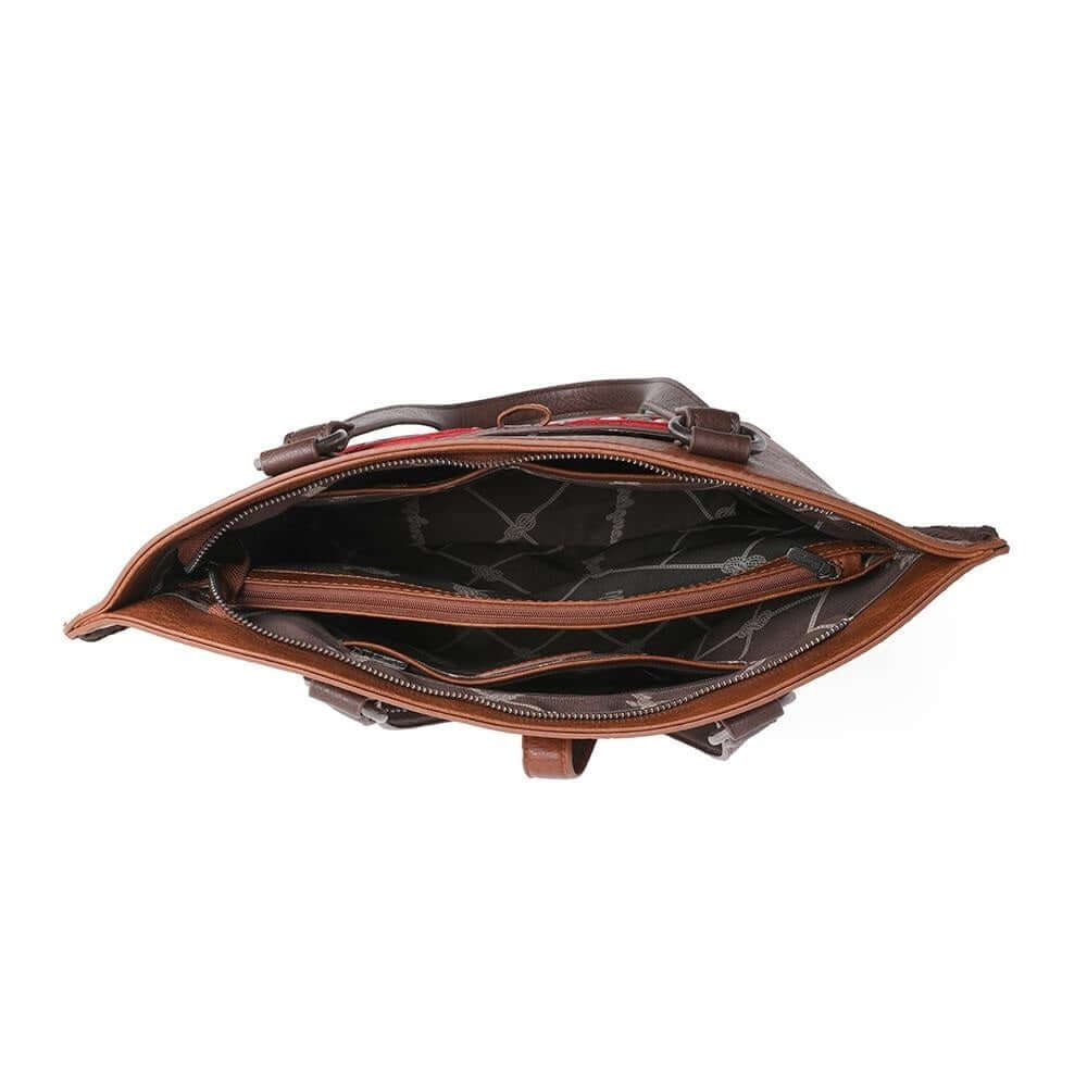 WG02-8317 CF-2 Wrangler concealed carry purse Inside- Coffee